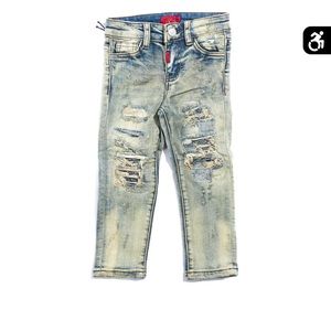 Distressed boy jeans